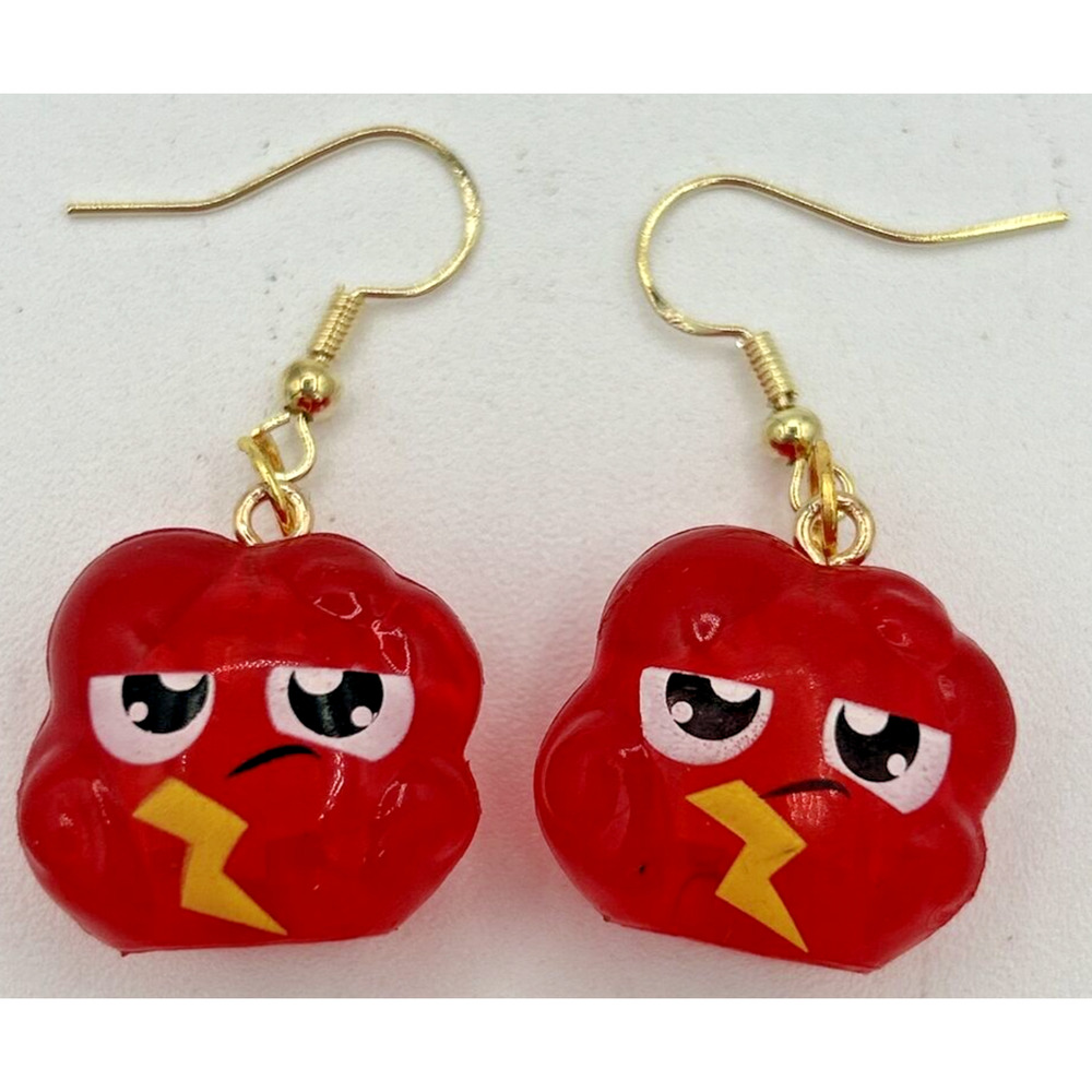 Cartoon Grumpy Cloud Charm Earrings Vending Charm Costume Jewelry C15